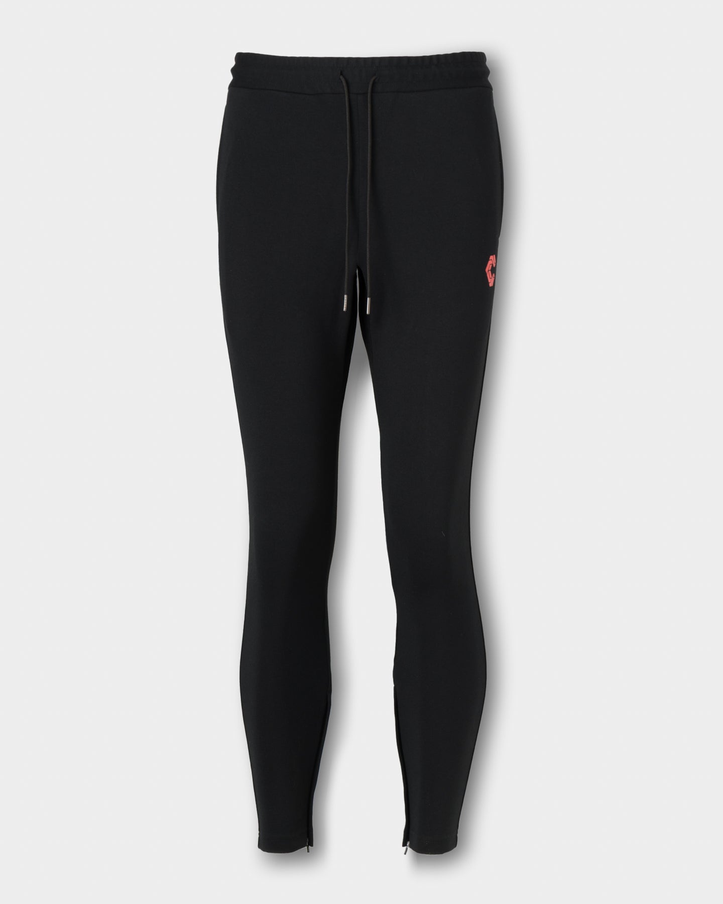 CRONOS HIGH-STRETCH SKINNY PANTS【BLACK×RED】
