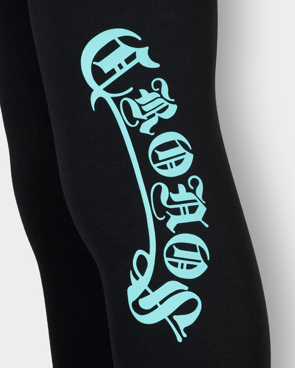 CRONOS BLACKLETTER SKINNY PANTS【BLACK×T.BLUE】