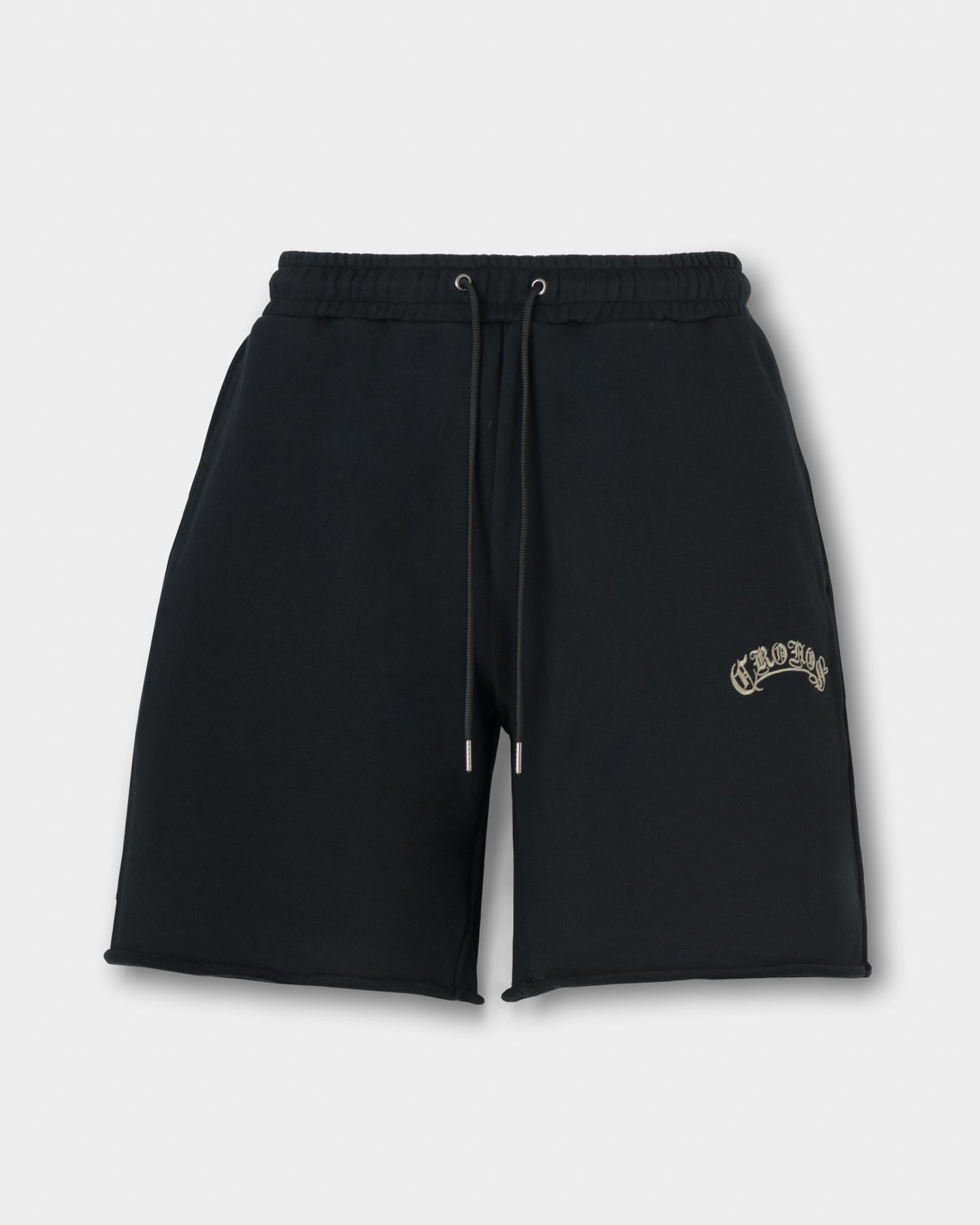 パンツ CRONOS BLACKLETTER SHORTS CRONOS BLACKLETTER SHORTS【BLACK×GREIGE】