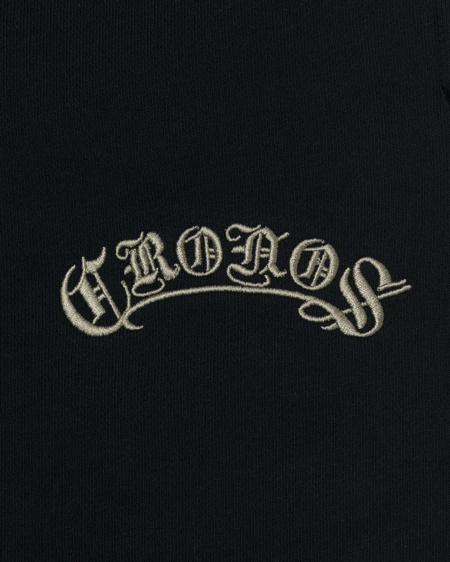 CRONOS BLACKLETTER SHORTS【BLACK×GREIGE】