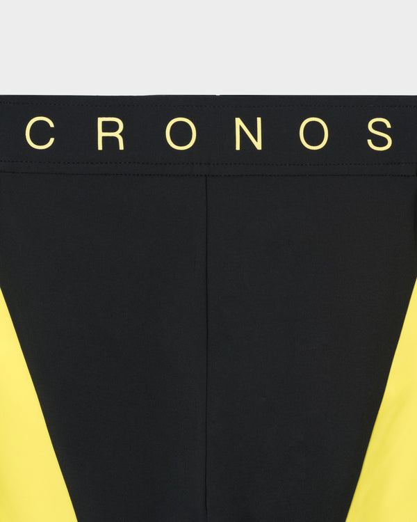 CRONOS QUICK DRY COMPETITION SHORTS【BLACK×YELLOW】