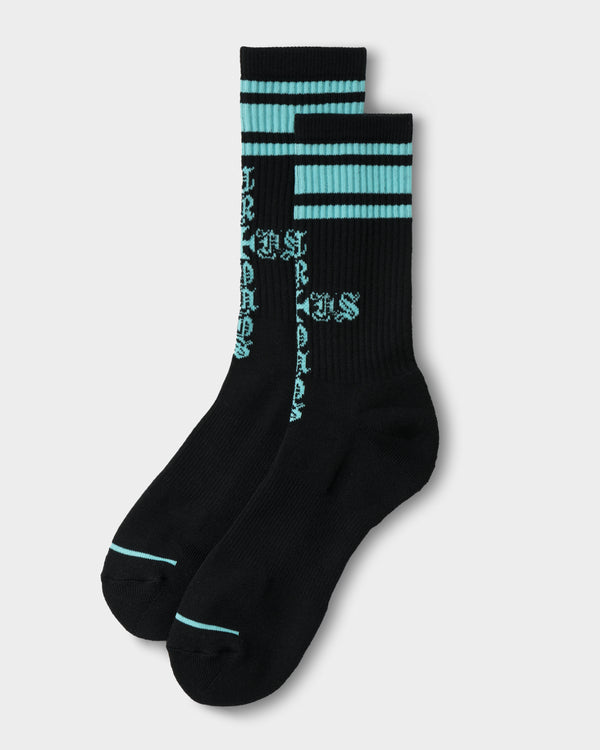 CRONOS BLACKLETTER SOCKS【T. BLUE】