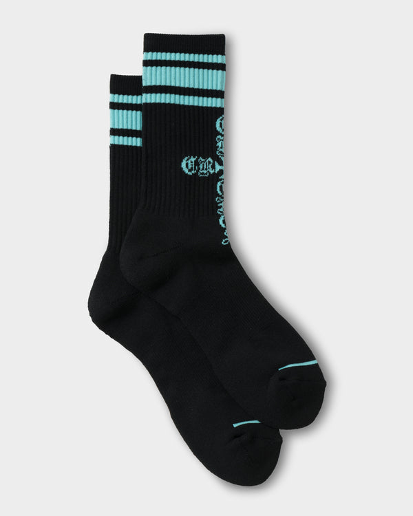 CRONOS BLACKLETTER SOCKS【T. BLUE】