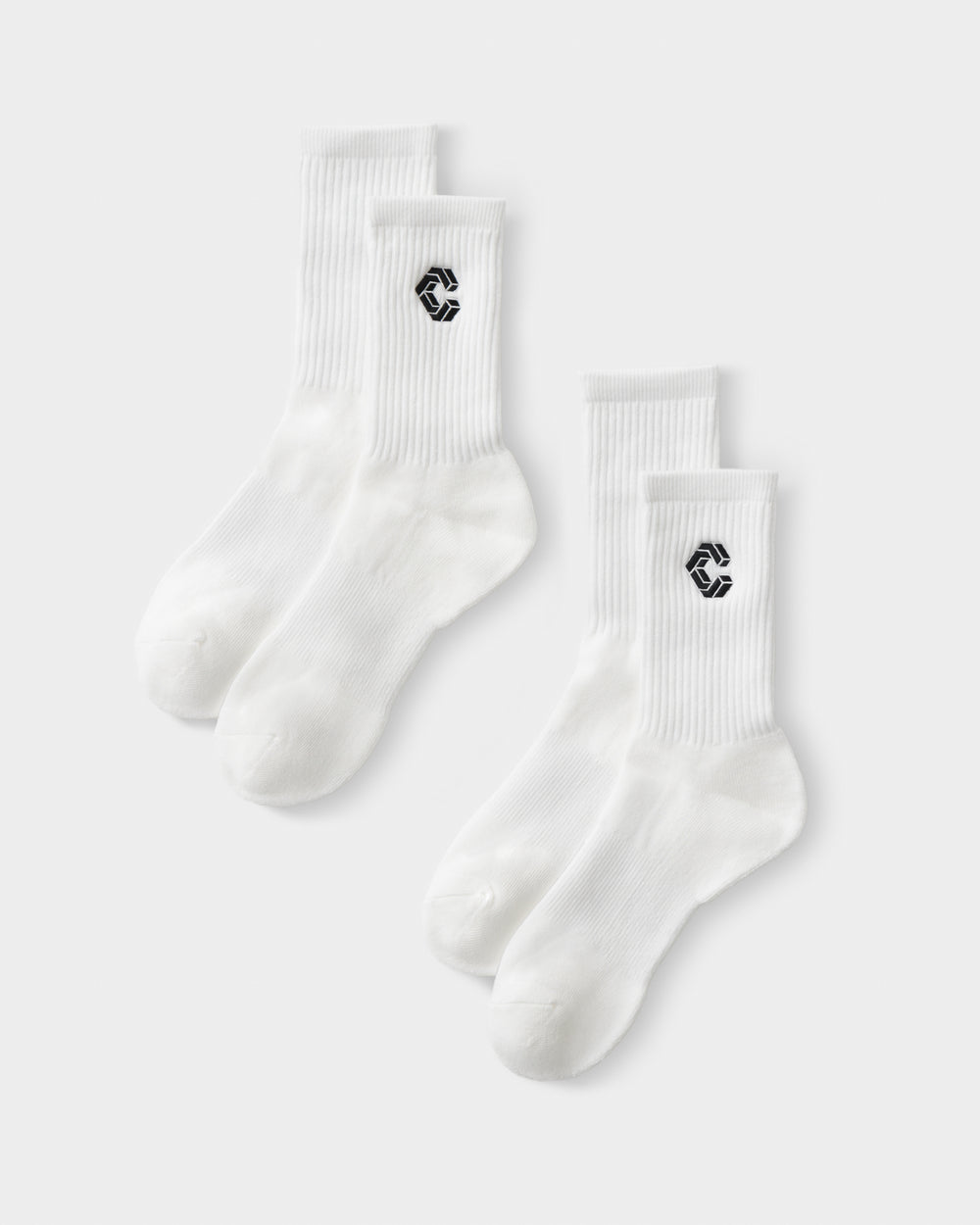 CRONOS DAILY 2PACK SOCKS【WHITE】