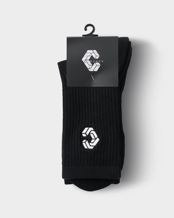 CRONOS DAILY 2PACK SOCKS【BLACK】