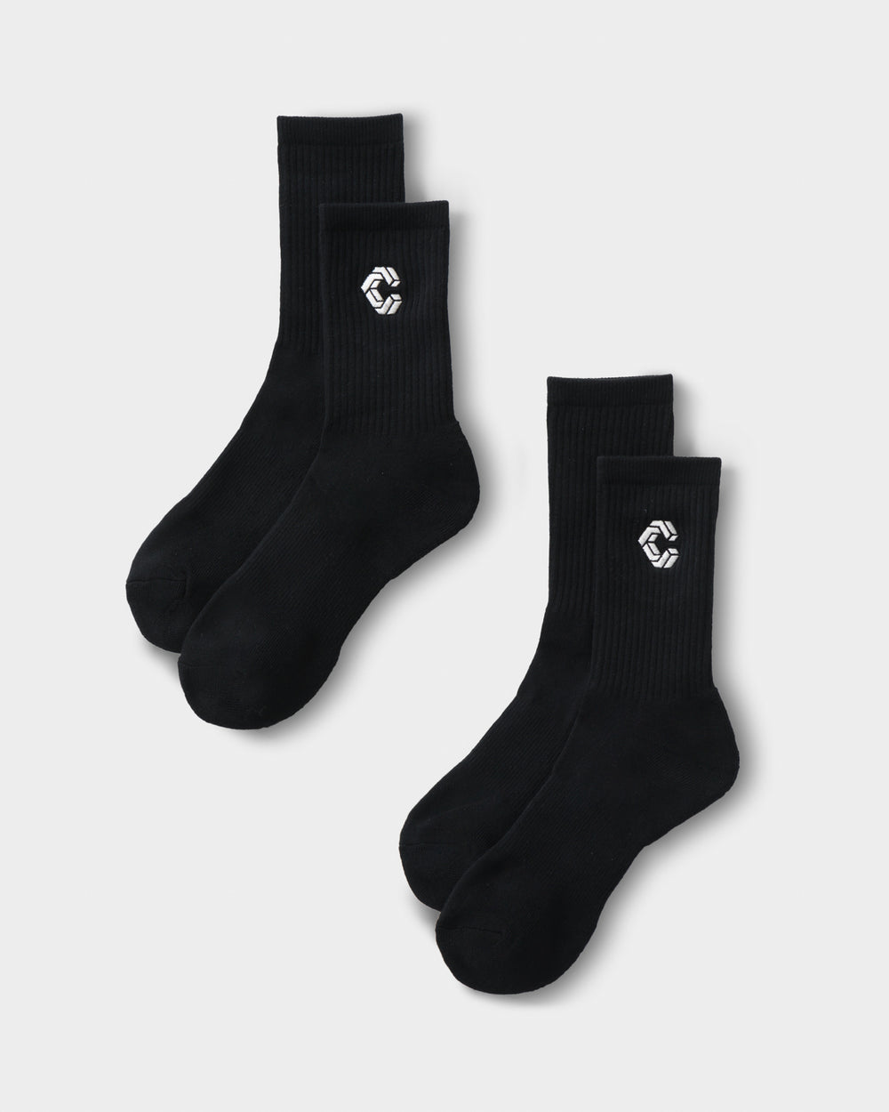 CRONOS DAILY 2PACK SOCKS【BLACK】