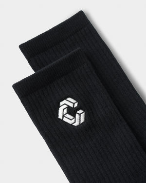 CRONOS DAILY 2PACK SOCKS【BLACK】
