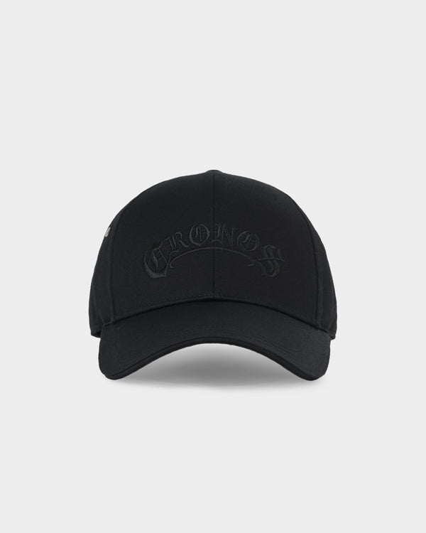 CRONOS BLACKLETTER CAP【BLACK】