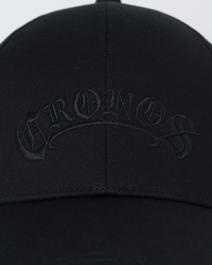 CRONOS BLACKLETTER CAP【BLACK】