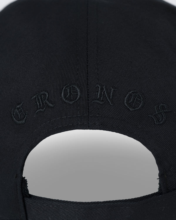 CRONOS BLACKLETTER CAP【BLACK】