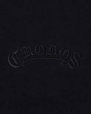 CRONOS BLACKLETTER  L/S TEE【BLACK×T.BLUE】