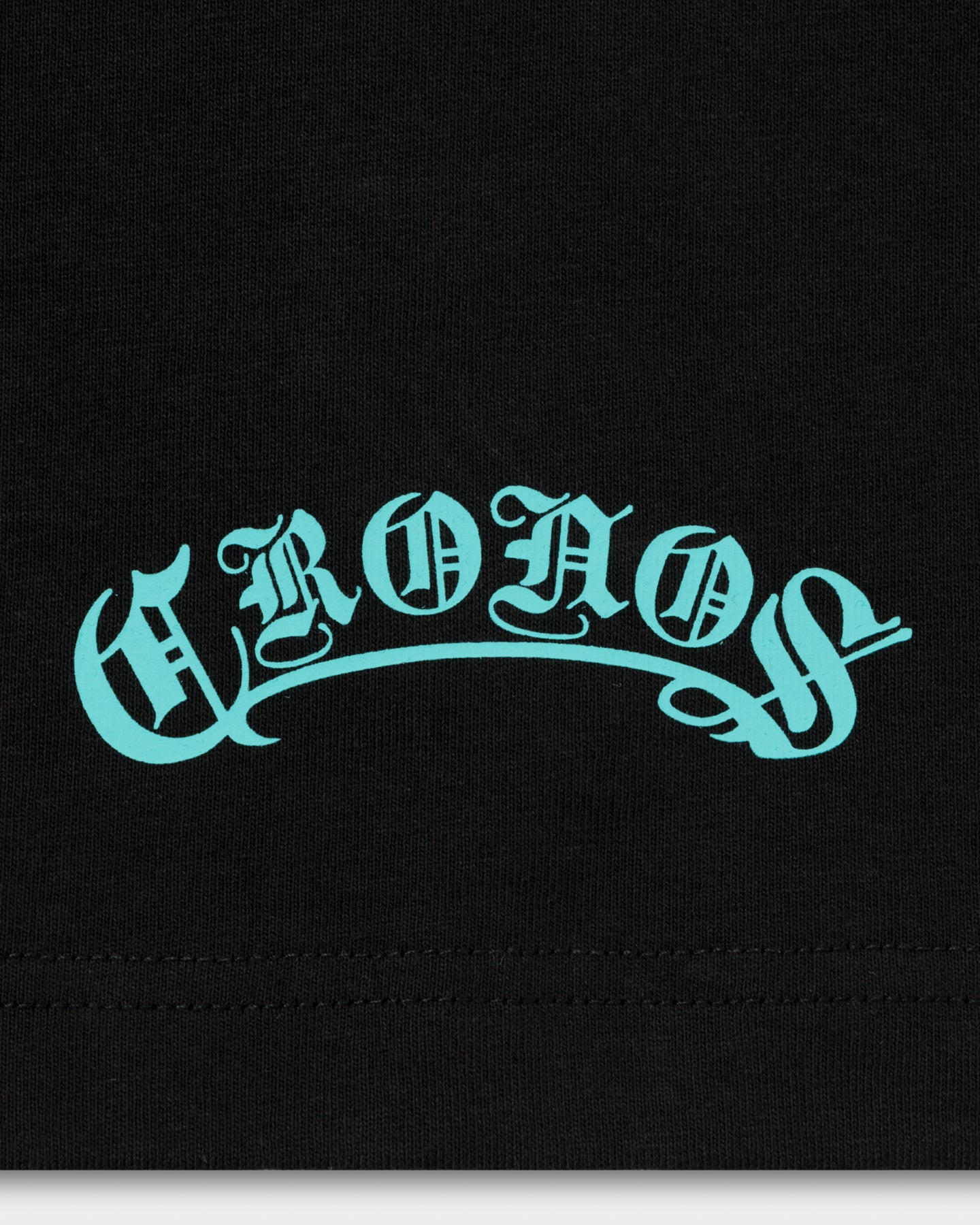 CRONOS BLACKLETTER L/S TEE【BLACK×T.BLUE】