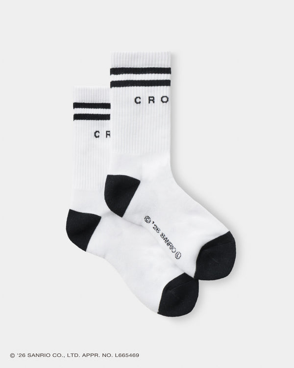 CRONOS×BAD BADTZ-MARU SOCKS 【WHITE】