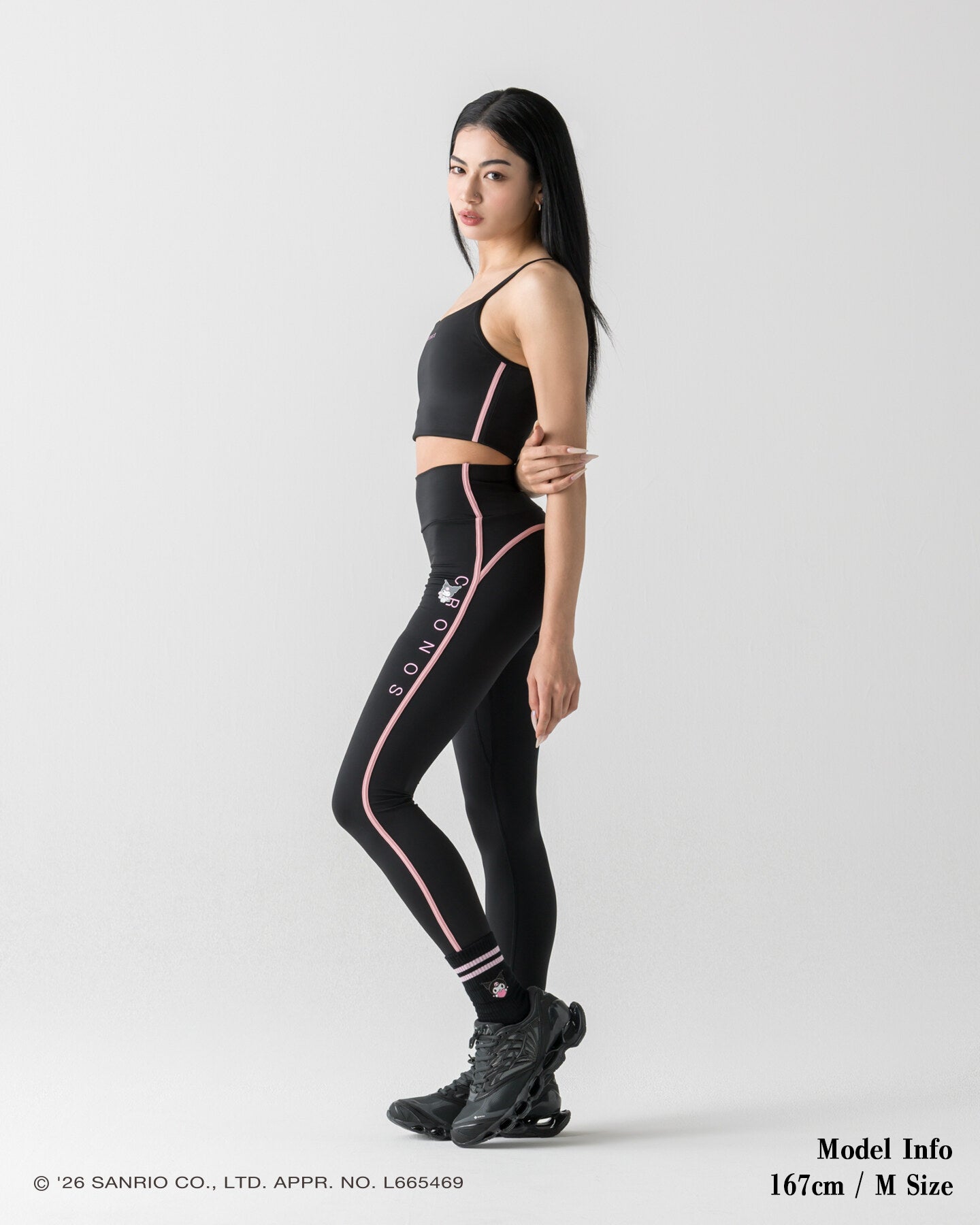 CRONOS ×KUROMI LEGGINGS【BLACK】