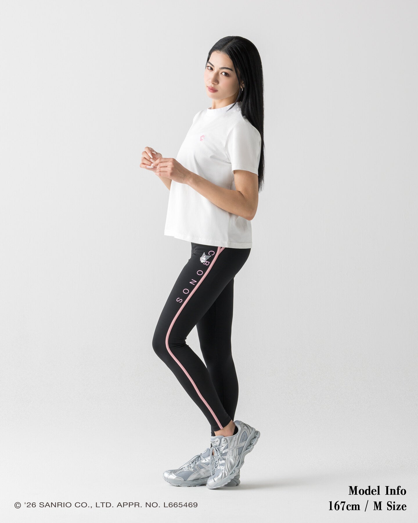 CRONOS×KUROMI BASIC TEE【WHITE】