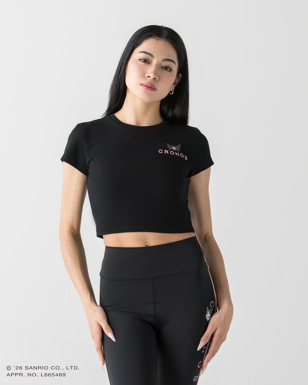 CRONOS × KUROMI LOGO TEE [BLACK]