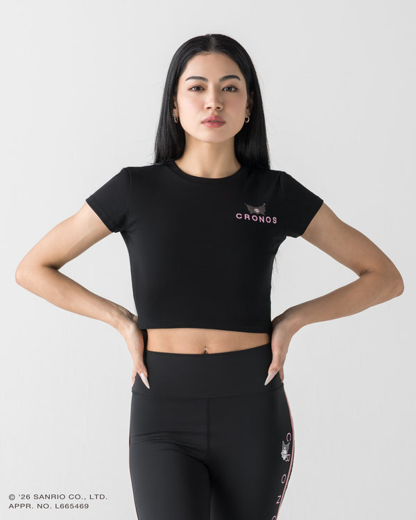 CRONOS × KUROMI LOGO TEE [BLACK]