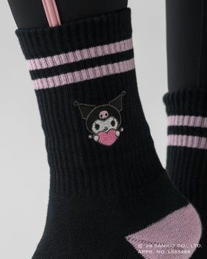 CRONOS × KUROMI SOCKS 【BLACK】