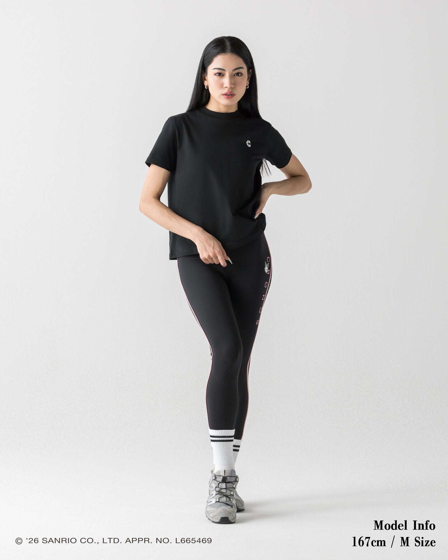 CRONOS×KUROMI BASIC TEE【BLACK】