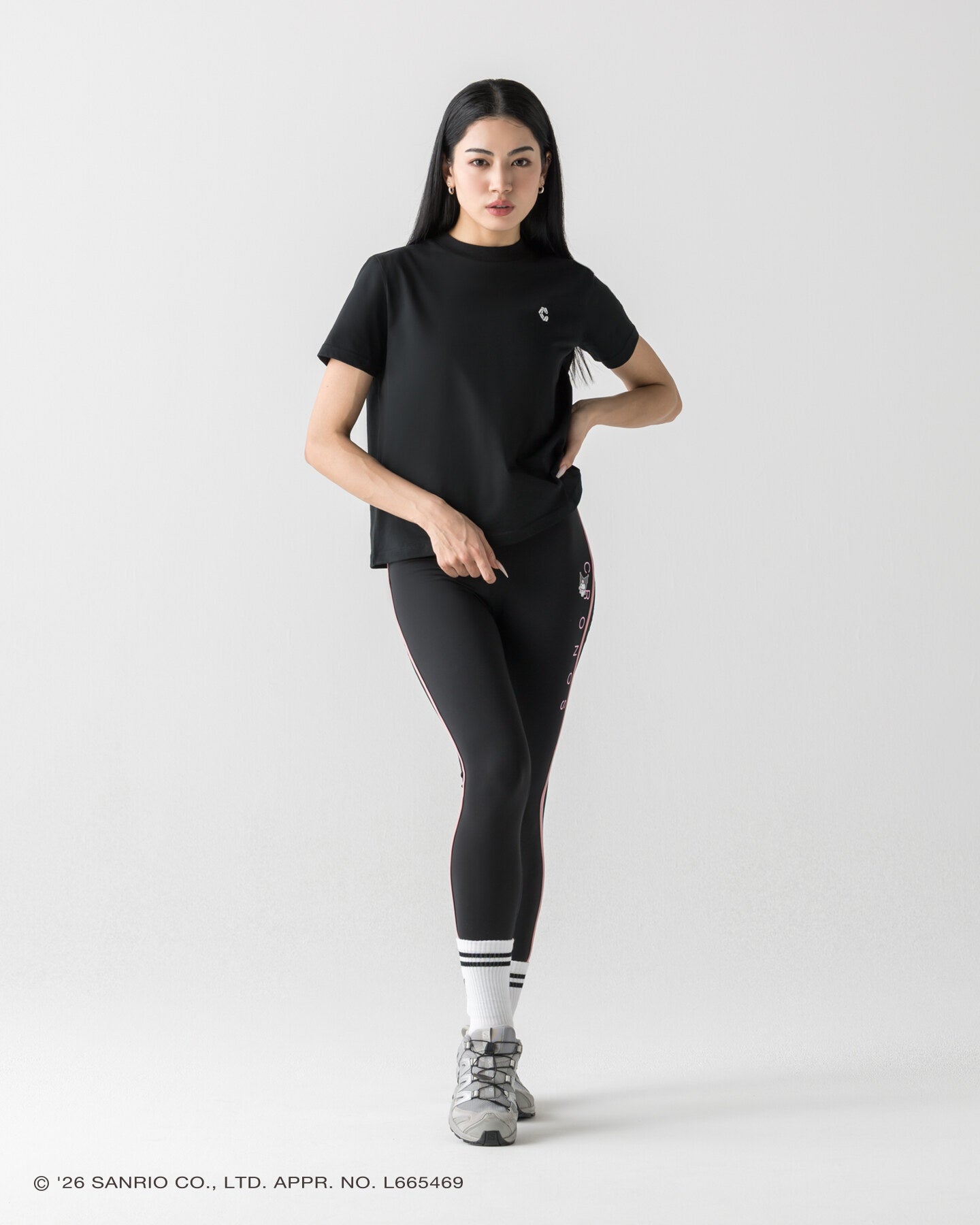 CRONOS×KUROMI BASIC TEE【BLACK】