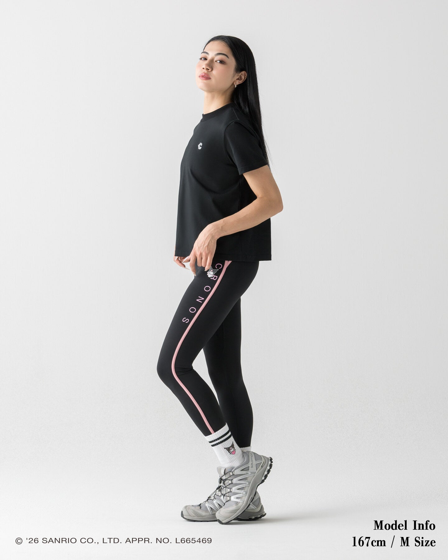 CRONOS×KUROMI BASIC TEE【BLACK】