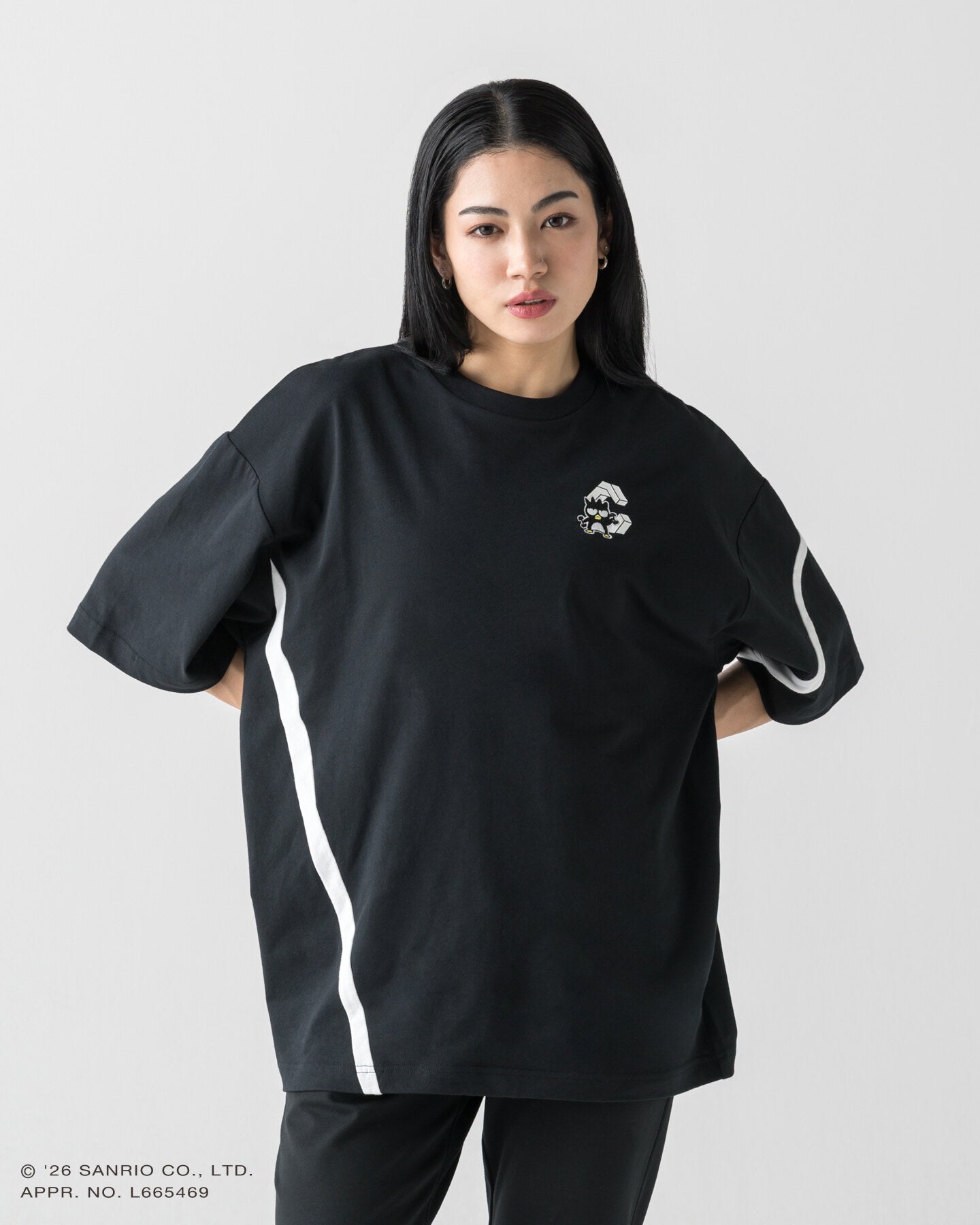 unisex】CRONOS × BAD BADTZ-MARU TEE【BLACK】