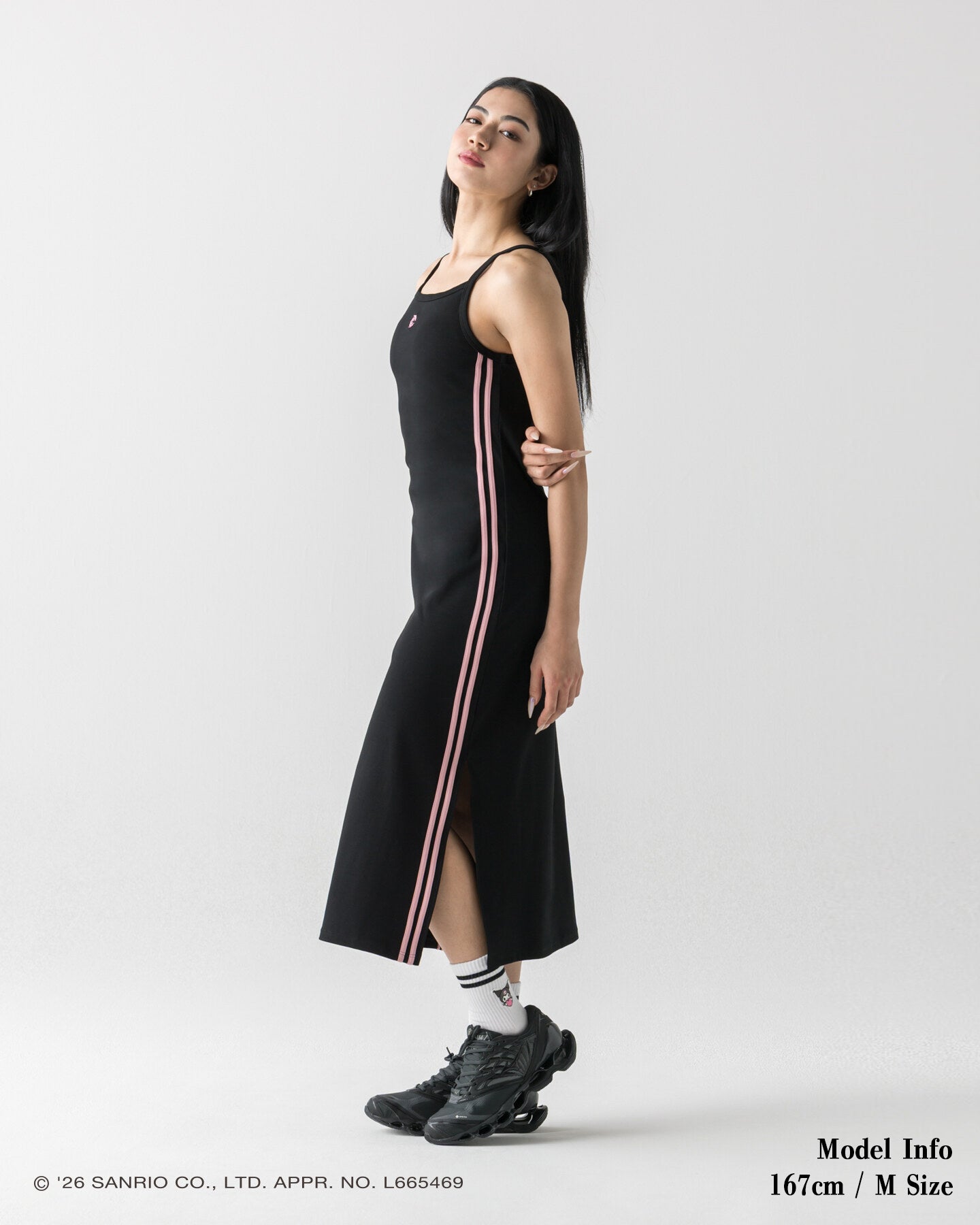 CRONOS × KUROMI LONG DRESS 【BLACK】