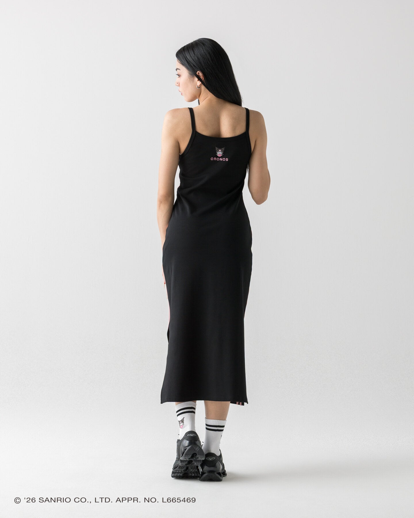 CRONOS × KUROMI LONG DRESS 【BLACK】