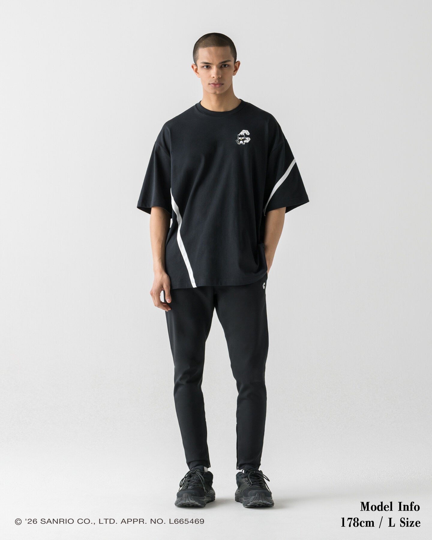 unisex】CRONOS × BAD BADTZ-MARU TEE【BLACK】