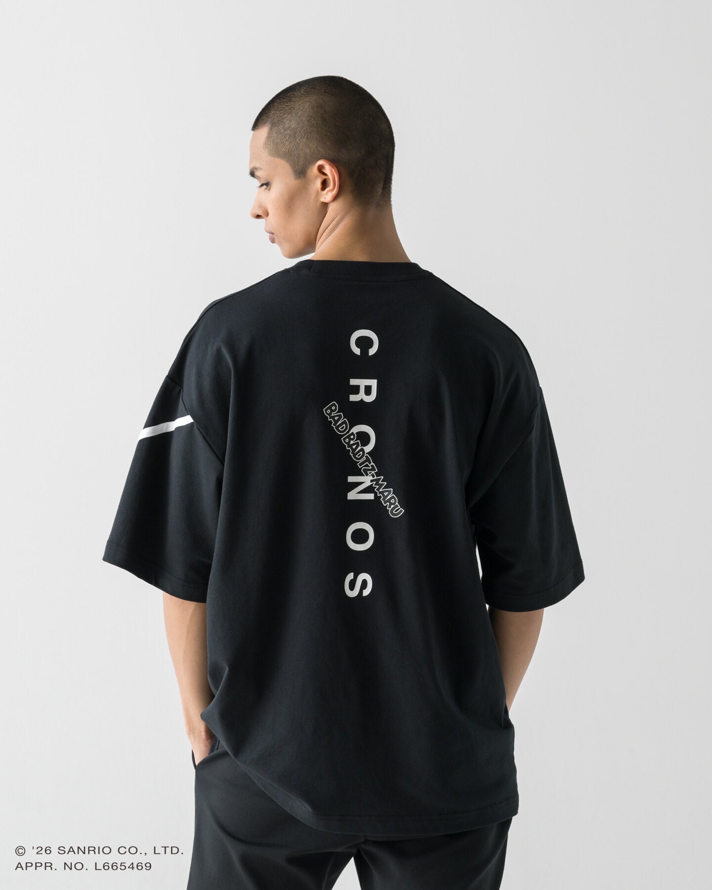 unisex】CRONOS × BAD BADTZ-MARU TEE【BLACK】