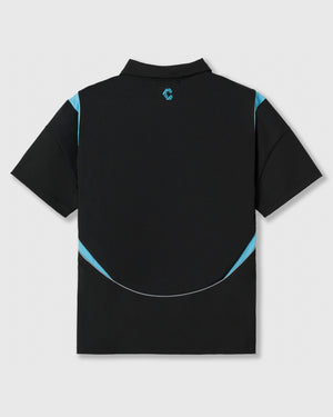 CRONOS BLACK ACTIVE MESH POLO【BLACK×BLUE】