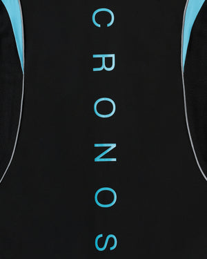 CRONOS BLACK ACTIVE MESH MOCK NECK【BLACK×BLUE】