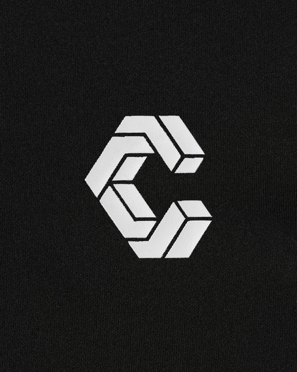 CRONOS BLACK ACTIVE MESH MOCK NECK【BLACK】