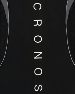 CRONOS BLACK ACTIVE MESH MOCK NECK【BLACK】