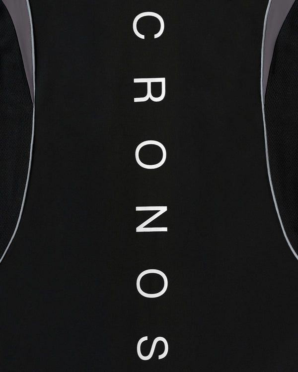 CRONOS BLACK ACTIVE MESH MOCK NECK【BLACK】