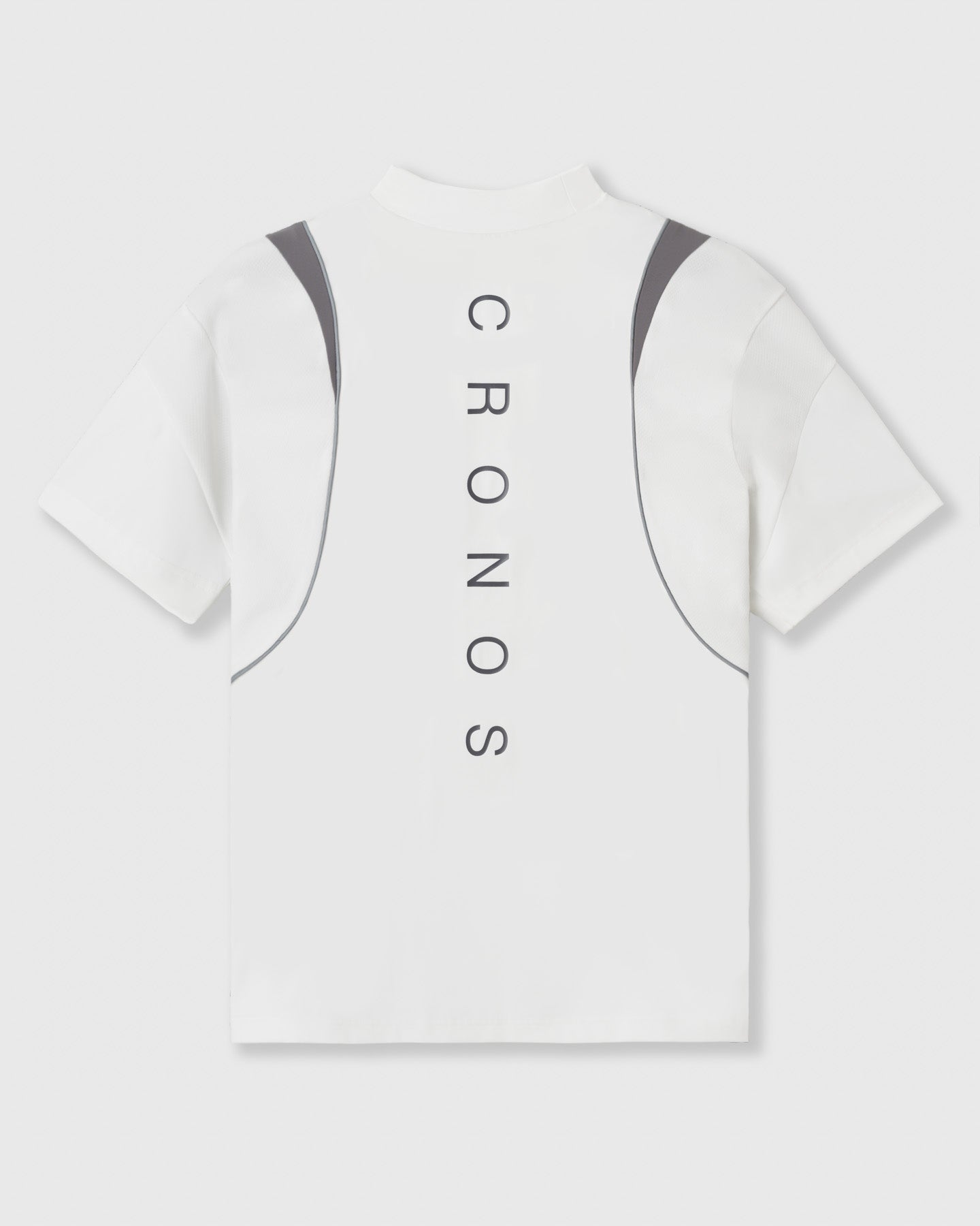 CRONOS BLACK ACTIVE MESH MOCK NECK【WHITE】