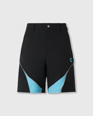CRONOS BLACK ACTIVE 網眼短褲【黑×藍】