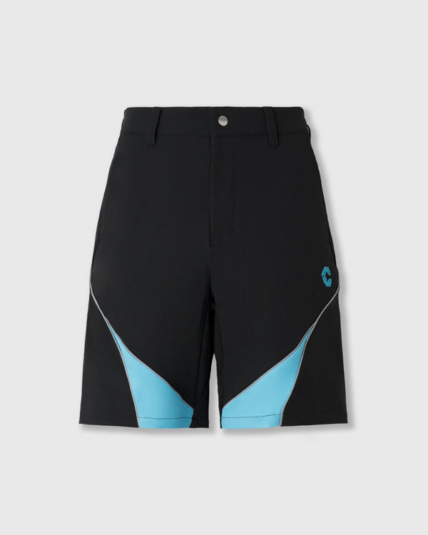 CRONOS BLACK ACTIVE 網眼短褲【黑×藍】