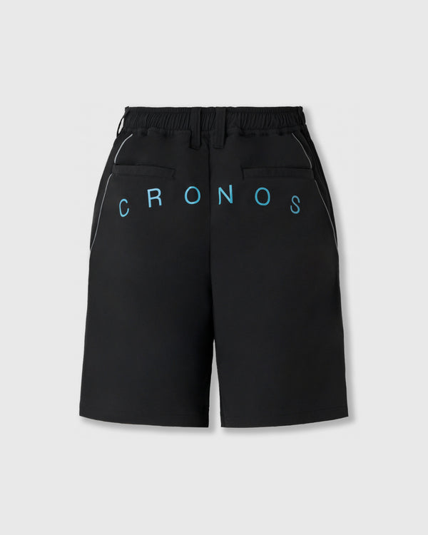 CRONOS BLACK ACTIVE 網眼短褲【黑×藍】