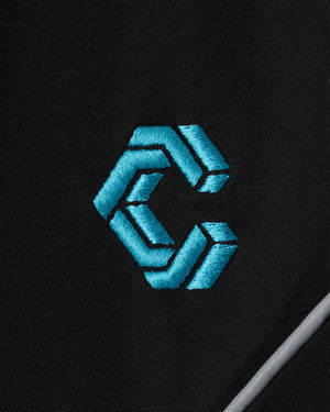 CRONOS BLACK ACTIVE 網眼短褲【黑×藍】