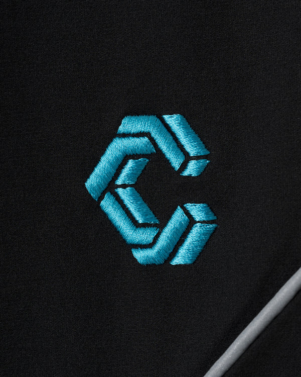 CRONOS BLACK ACTIVE 網眼短褲【黑×藍】