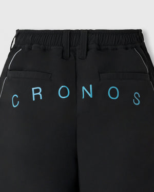CRONOS BLACK ACTIVE 網眼短褲【黑×藍】