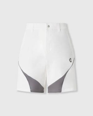 CRONOS BLACK ACTIVE MESH SHORTS【WHITE】