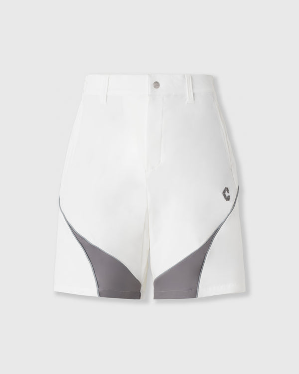 CRONOS BLACK ACTIVE MESH SHORTS【WHITE】