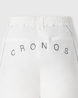CRONOS BLACK ACTIVE MESH SHORTS【WHITE】
