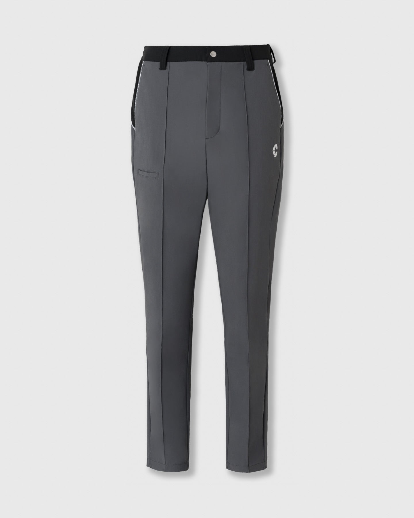 CRONOS BLACK CLEAN PIPING PANTS【BLACK】