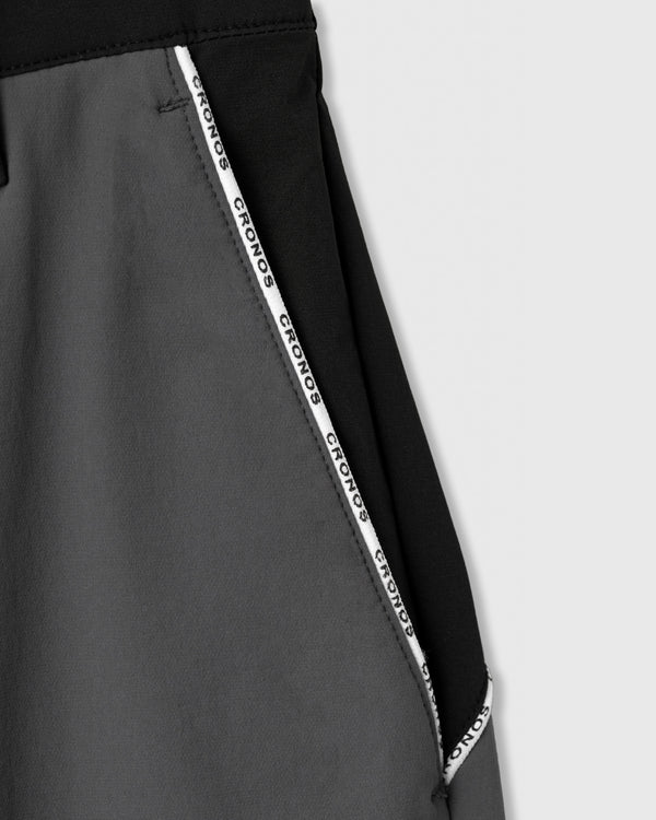 CRONOS BLACK CLEAN PIPING PANTS【BLACK】