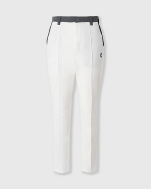 CRONOS BLACK CLEAN PIPING PANTS【白色】