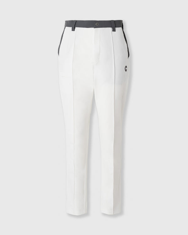 CRONOS BLACK CLEAN PIPING PANTS【白色】