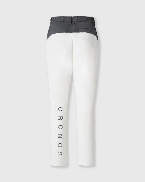 CRONOS BLACK CLEAN PIPING PANTS【白色】